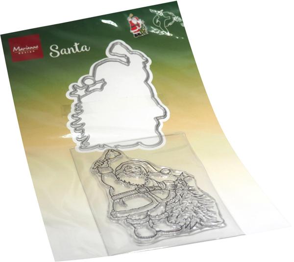 Marianne Design - Clear Stamp & Die - Hetty's Santa  - Stempel & Stanze