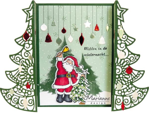 Marianne Design - Clear Stamp & Die - Hetty's Santa  - Stempel & Stanze