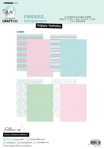 Creative Craft Lab - Studio Light - Paper Pad - Happy HoHoHo  - Papier Pack 