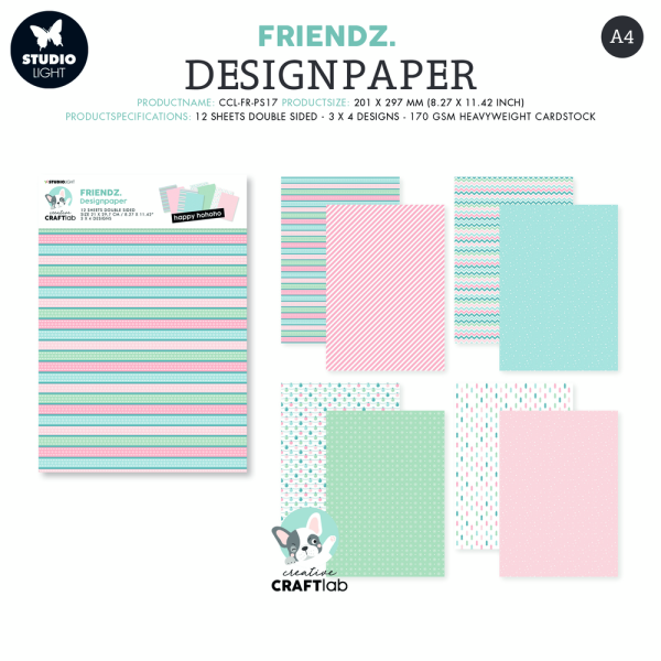 Creative Craft Lab - Studio Light - Paper Pad - Happy HoHoHo  - Papier Pack 