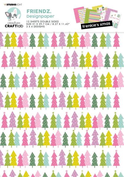 Creative Craft Lab - Studio Light - Paper Pad - Frenkie's Xmas  - Papier Pack 