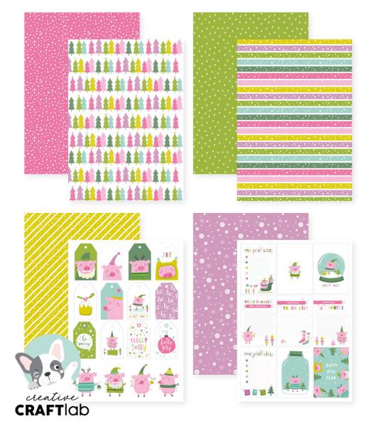 Creative Craft Lab - Studio Light - Paper Pad - Frenkie's Xmas  - Papier Pack 