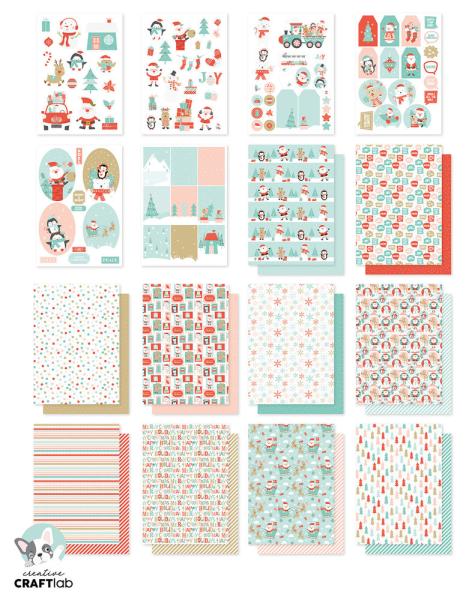 Creative Craft Lab - Studio Light -  Essentials DIY Block - Santa Stop Here!  - Papier Pack 