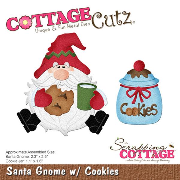 Scrapping Cottage - Dies - Santa Gnome w/ Cookies - Stanze