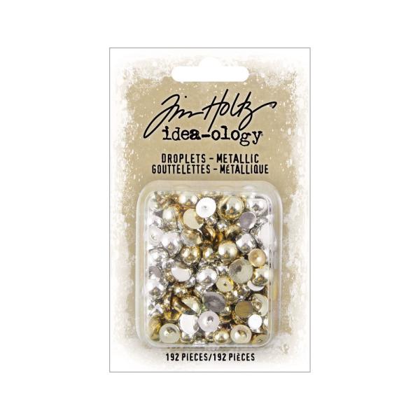 Tim Holtz - Droplets Metallic Christmas - Halbperlen