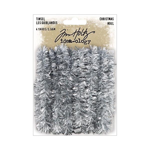 Tim Holtz - Idea Ology " Tinsel Silver Christmas" - Lametta