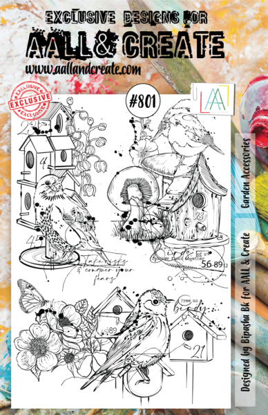 AALL and Create - Stamp -  Garden Accessories  - Stempel A5