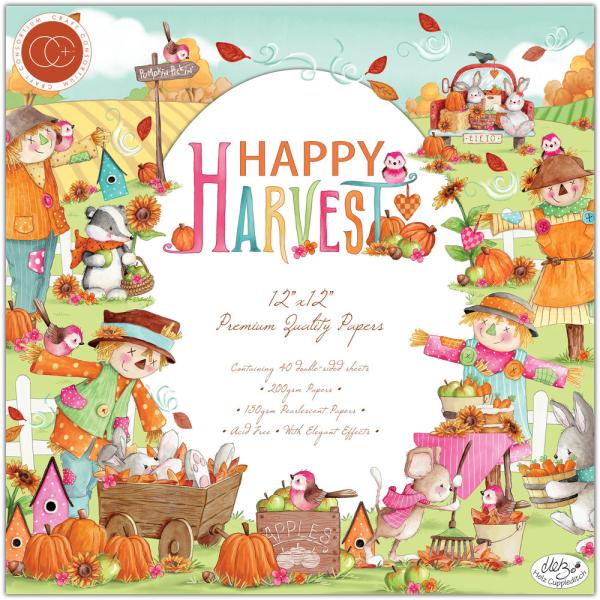 Craft Consortium - Paper Pad 12x12 Inch -  Happy Harvest  - Papierblock