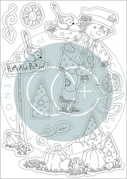 Craft Consortium - Clear Stamp - Happy Harvest Sunflower  - Stempel