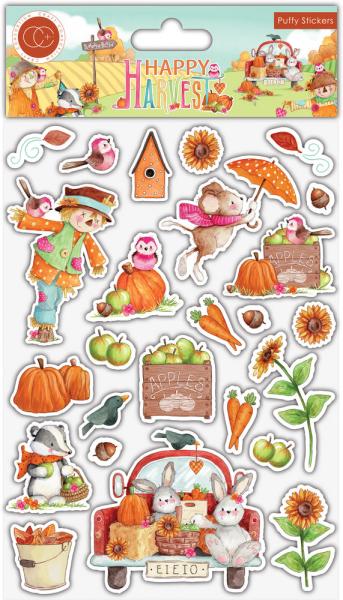 Craft Consortium Puffy Sticker Happy Harvest 