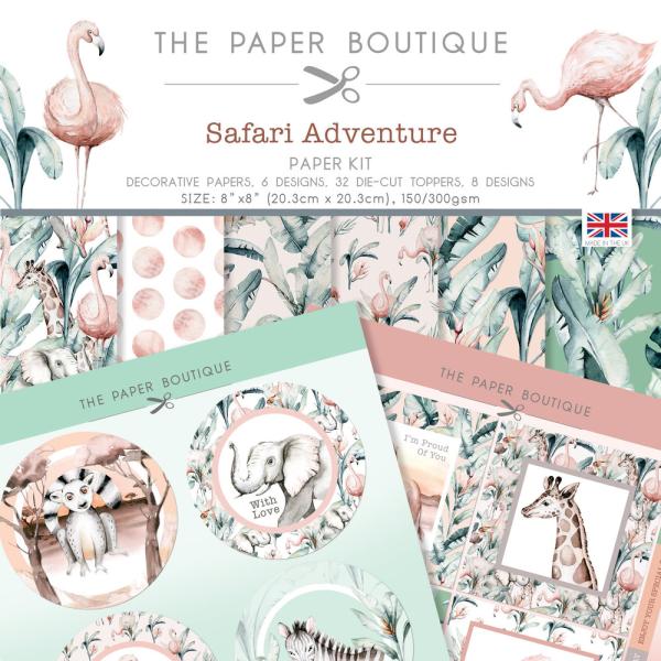 The Paper Boutique - Paper Kit - Safari Adventure  - Die Cut Toppers - Designpapier 