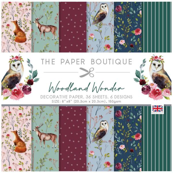 The Paper Boutique - Decorative Paper - Woodland Wonder  - 8x8 Inch - Paper Pad - Designpapier