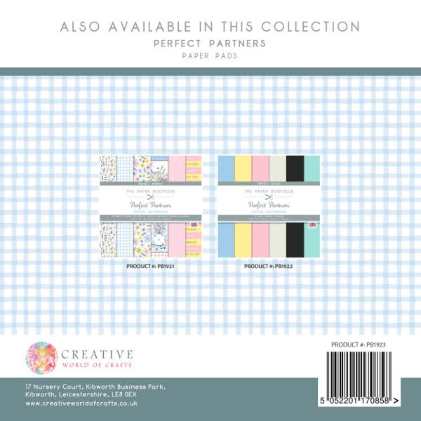 The Paper Boutique - Perfect Partners - Embellishment Pad - Pastel Babydream  - 8x8 Inch - Designpapier