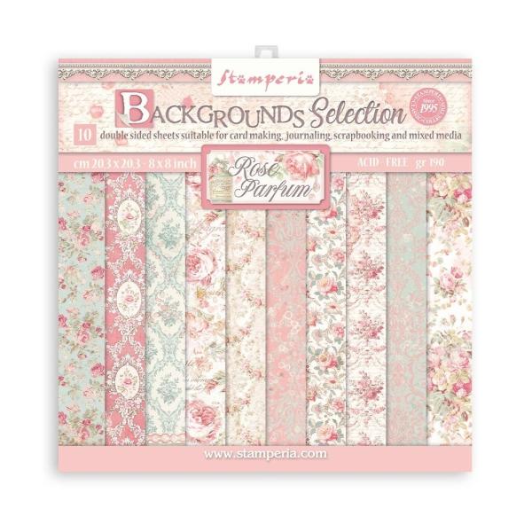 Stamperia "Rose Parfum " 8x8" Paper Pack - Cardstock