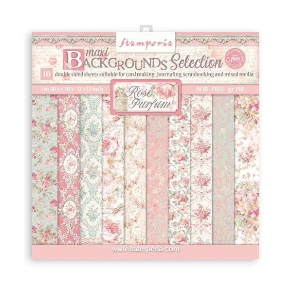 Stamperia "Rose Parfum " 12x12" Paper Pack - Cardstock