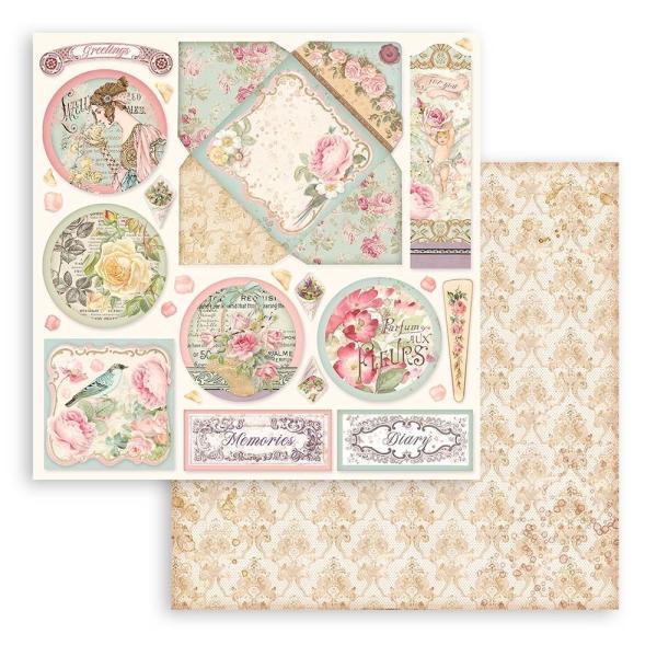 Stamperia "Rose Parfum" 12x12" Paper Pack - Cardstock