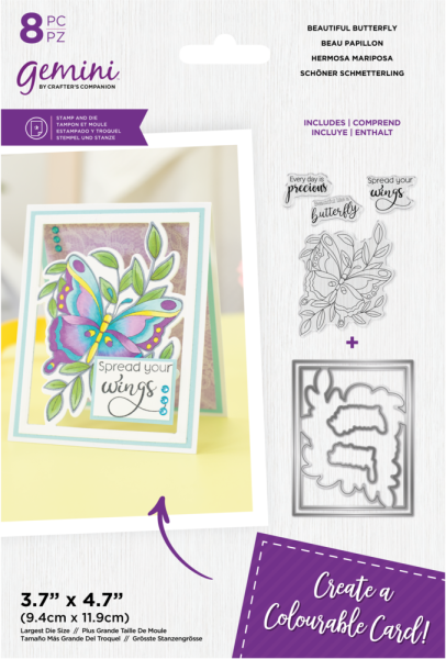 Gemini - Stamp & Dies - Beautiful Butterfly  - Stempel & Stanze 