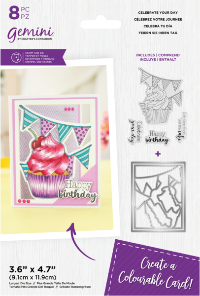 Gemini - Stamp & Dies -  Celebrate Your Day  - Stempel & Stanze 