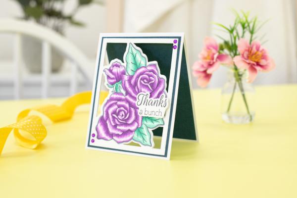 Gemini - Stamp & Dies -  Sweet Roses  - Stempel & Stanze 