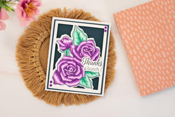 Gemini - Stamp & Dies -  Sweet Roses  - Stempel & Stanze 