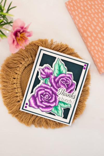 Gemini - Stamp & Dies -  Sweet Roses  - Stempel & Stanze 