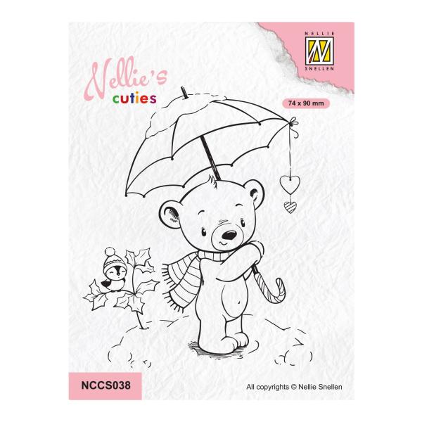 Nellie's Choice - Nellie´s Cuties Clear Stamp - " Christmas Umbrella " - Stempel