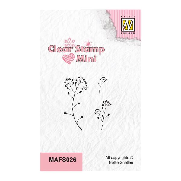 Nellie's Choice - MiniClear Stamp - " Embelliefer Branch " - Stempel