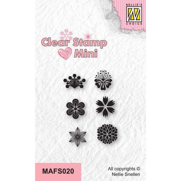 Nellie's Choice - MiniClear Stamp - " Flowers-2 " - Stempel