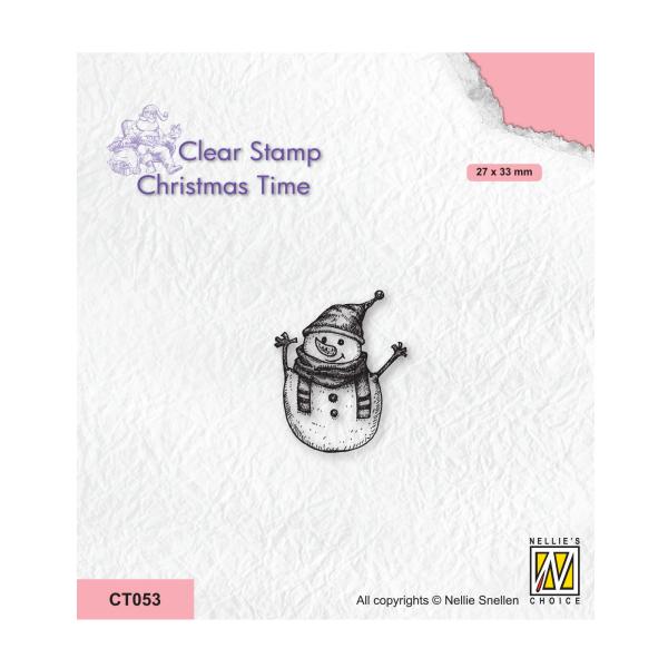 Nellie's Choice - Christmas Time Clear Stamp - " Snowman-1 " - Stempel