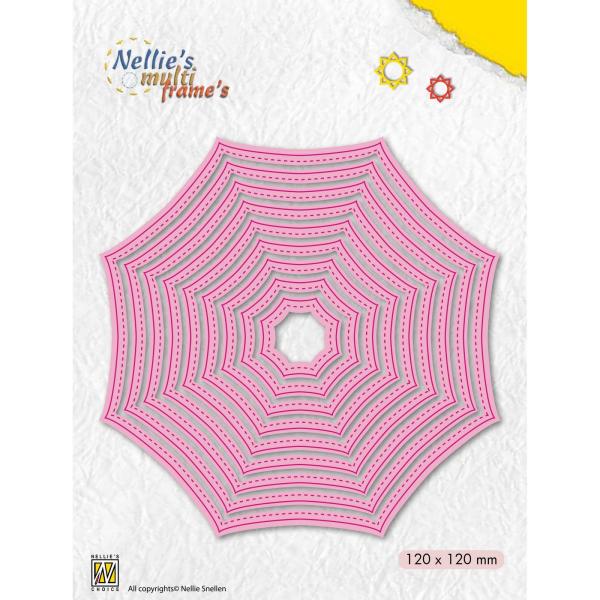 Nellie's Choice - Multiframe Dies - "  Octagon (Spiderweb) " - Stanze