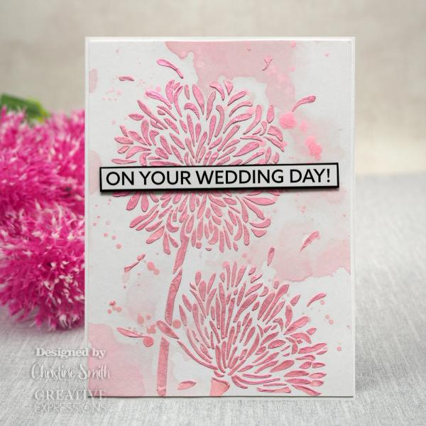 Creative Expressions - DL Stencil - Slimline Stencil -  Dandelion Whisper  - Schablone