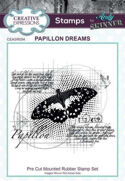 Creative Expressions - Rubber Stamp -  Papillon Dreams - Gummistempel