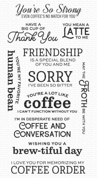 My Favorite Things Stempelset "Coffee and Conversation" Clear Stamp