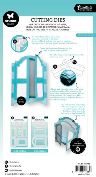 Studio Light - Dies -  3D Closet Card Shape  - Stanze