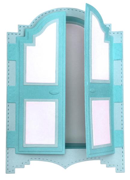 Studio Light - Dies -  3D Closet Card Shape  - Stanze