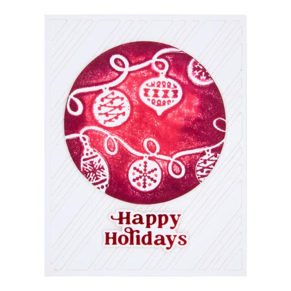 Spellbinders Hotfoil Plate - Joyful Christmas Sentiments Glimmer