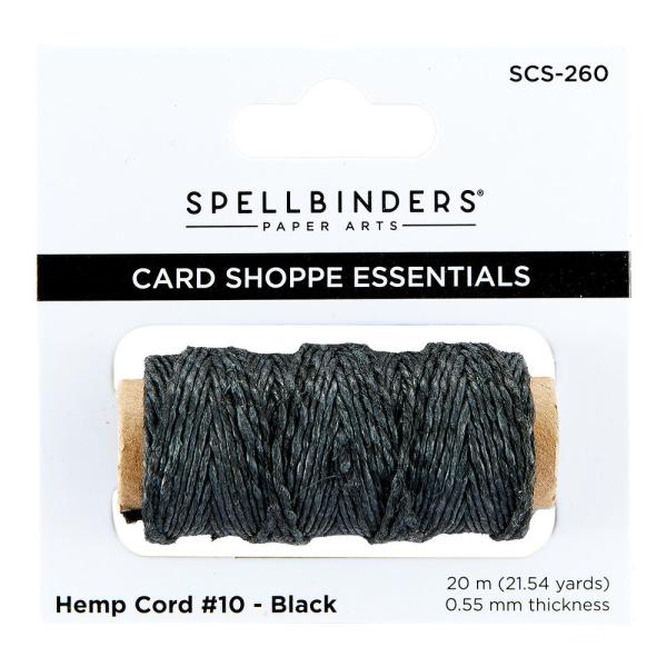 Spellbinders  "Black Hemp Cord" - Kordel - Band 