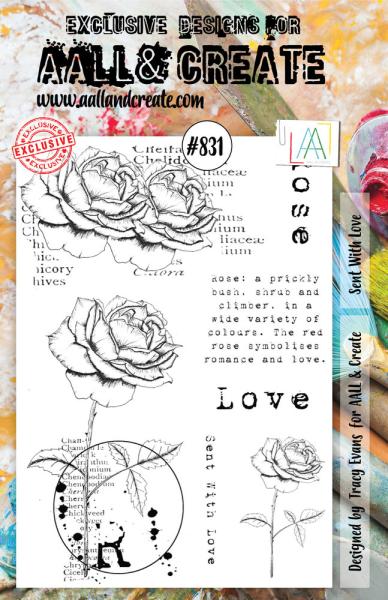 AALL and Create - Stamp -  Sent With Love  - Stempel A5