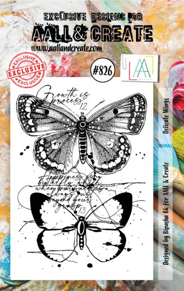 AALL and Create - Stamp -  Delicate Wings  - Stempel A7