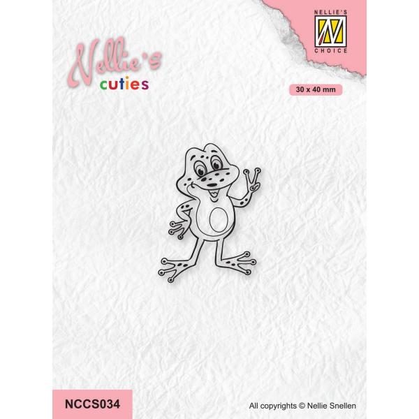 Nellie's Choice - Nellie´s Cuties Clear Stamp - " Frog-4 " - Stempel