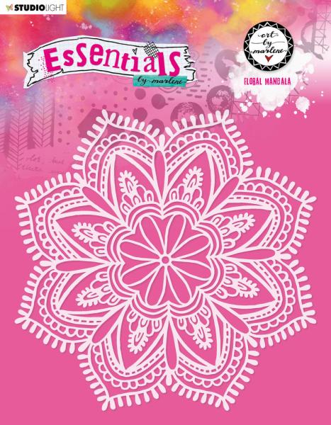 Art By Marlene - Essentials Mask - "  Floral Mandala  " - Stencil - Schablone