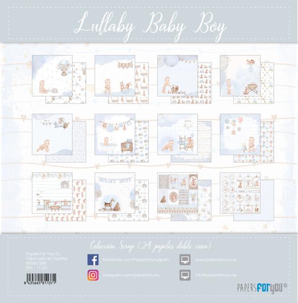 Papers For You - Scrap Paper Pack - Lullaby Baby Boy - 6x6 Inch 