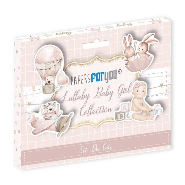 Papers For You - Die Cuts - Lullaby Baby Girl  - Stanzteile