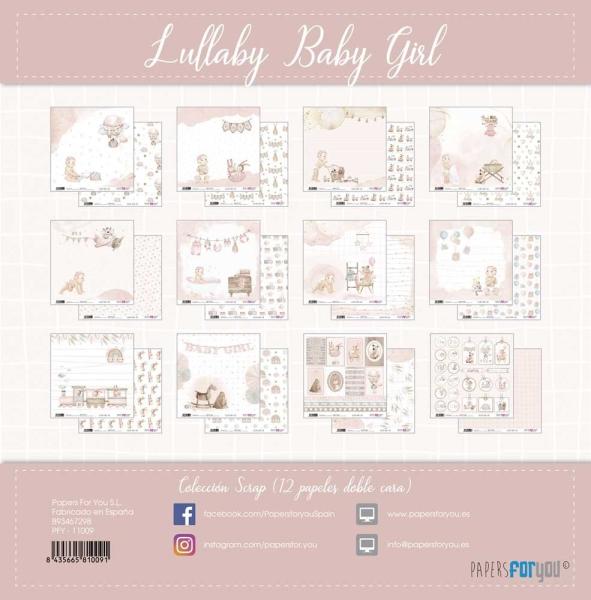 Papers For You - Scrap Paper Pack - Lullaby Baby Girl  - 30,5 x 32 cm