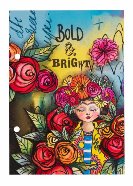 Art By Marlene - Bold & Bright Clear Stamp -  Frida's Flowers  - Stempel