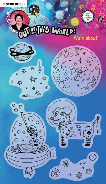 Art By Marlene - Out of This World  Clear Stamp -  Walk-about  - Stempel