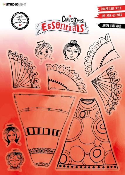 Art By Marlene - Christmas Essentials Clear Stamp -  Angel Ensemble  - Stempel