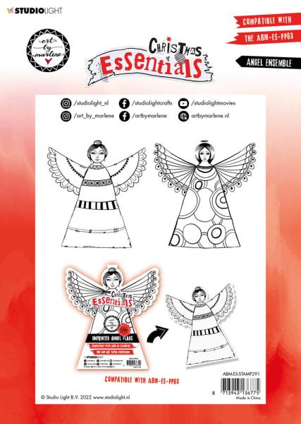 Art By Marlene - Christmas Essentials Clear Stamp -  Angel Ensemble  - Stempel