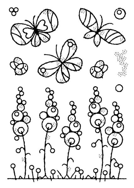 Woodware - Clear Stamps - Garden Border  - Stempel 