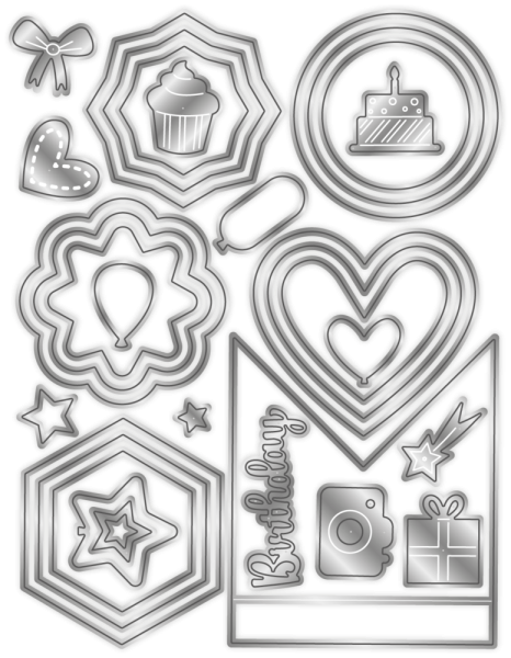 Gemini - Dies - Papercraft Shutter  - Stanze - Papercraft Verschluss stirbt